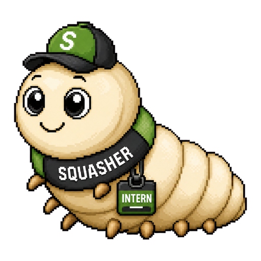 Squasher intern larva — the new SDK user
